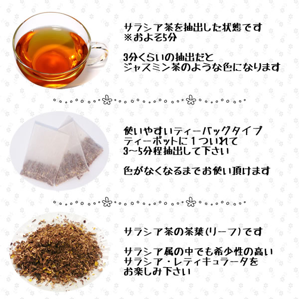 サラシア茶をティーバッグにしました